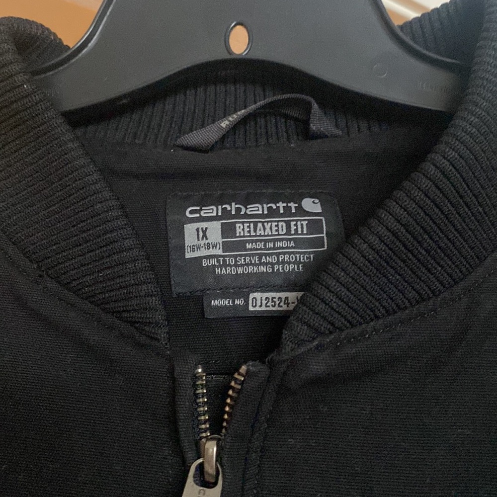 Brand new!  Carhartt moto black lightweight jacket in 1X